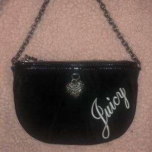 Juicy Couture Mini Black Velvet Purse/ Wristlet